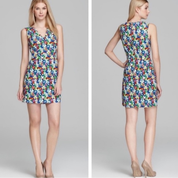 Kate Spade Floral Sheath Mini Dress Size 4 EUC - Picture 1 of 6
